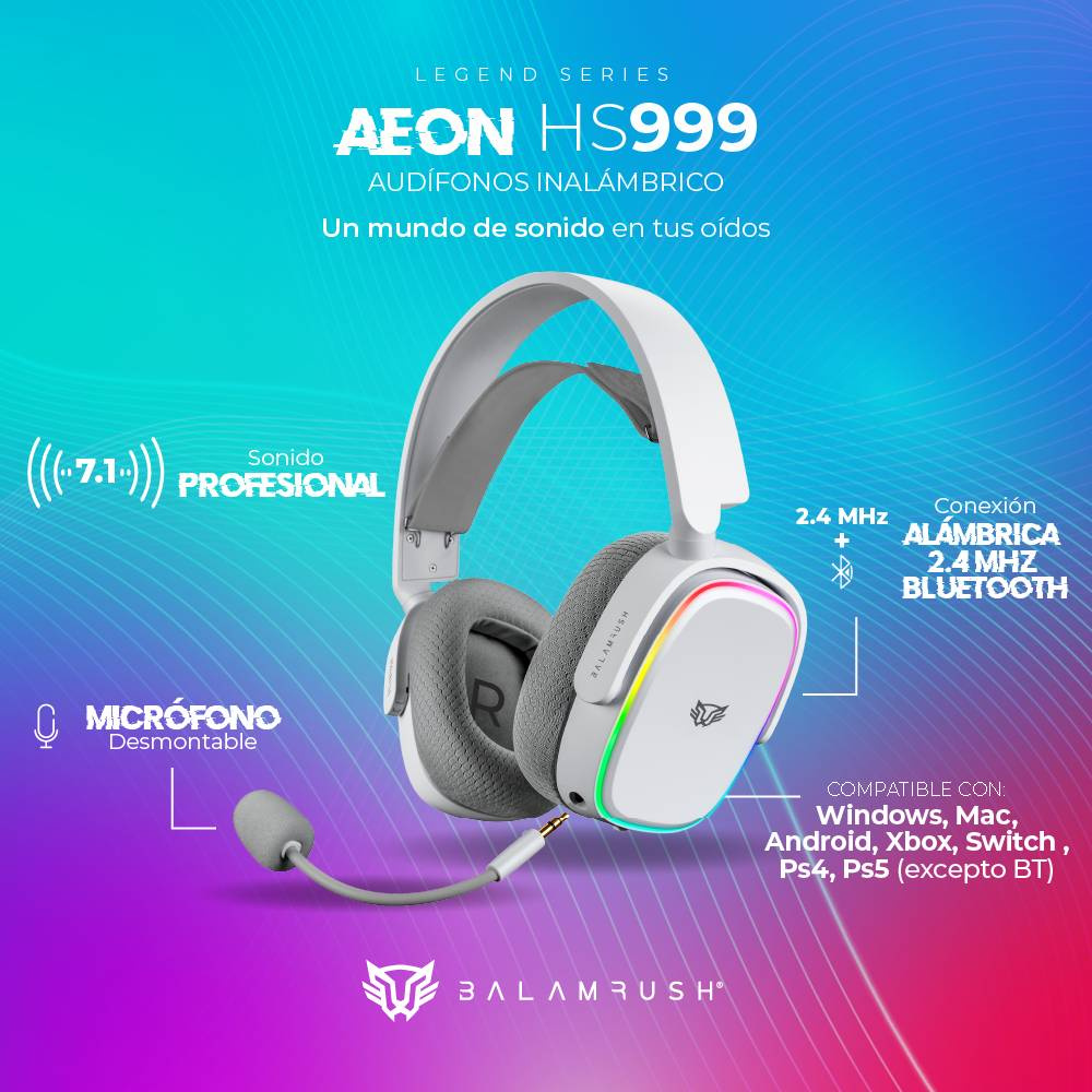 Auriculares Balam Rush HS999 