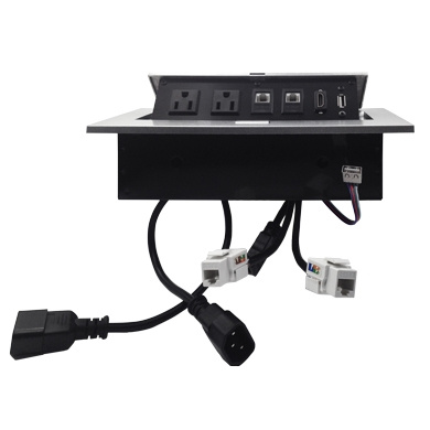 CAJA PARA MESA: HDMI, USB, RJ45 CAT6 BROBOTIX 171224